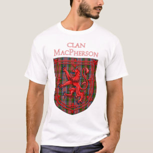 Camiseta MacPherson Tartan Scottish Plaid Lion Rampant