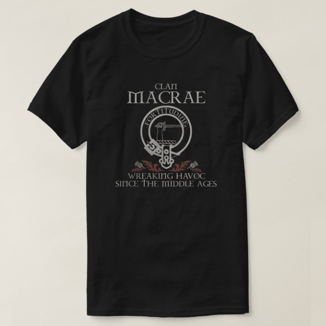 Camiseta Macrae 2 Clan escudo Escocia apellido tartán Thist (Diseño del anverso)