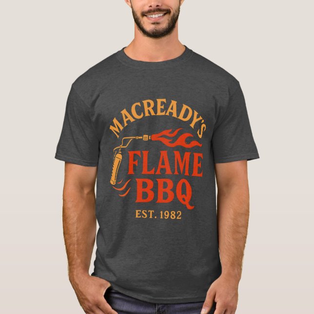 Camiseta Macreadys flame BBQ est amigo de 1982 (Anverso)