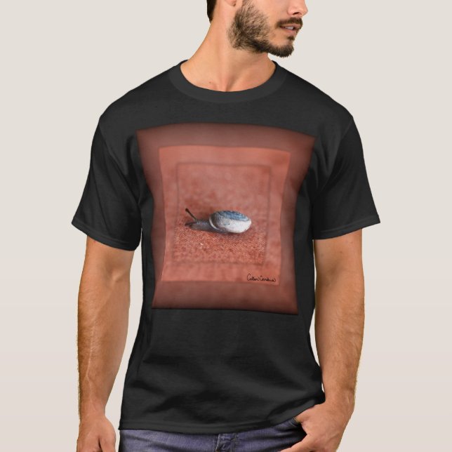 Camiseta Macrofotografía del caracol en Terracota (Anverso)