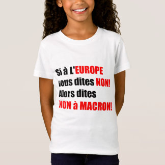 Camiseta Macron = Europa = Mondialización - Niños tee