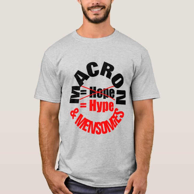 Camiseta MACRON Hype and Lie MENSONGES Button (Anverso)