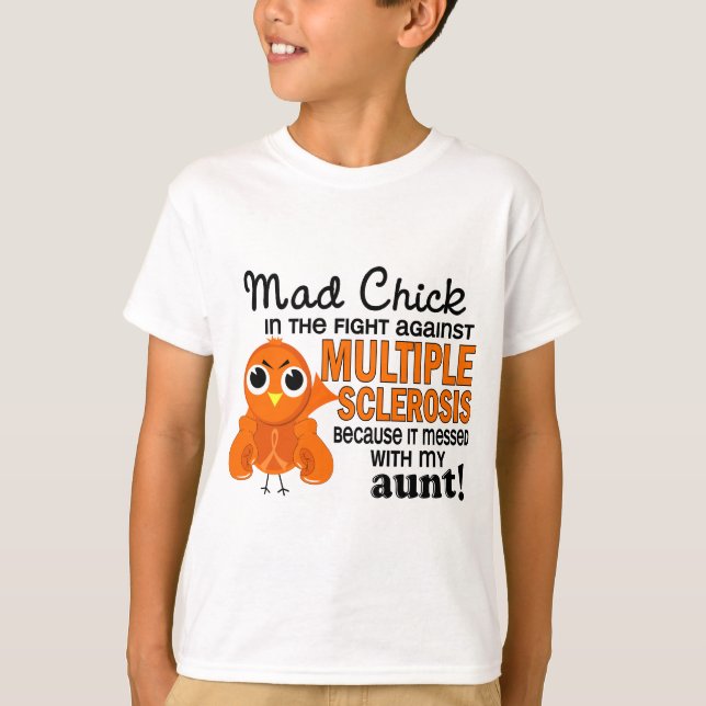 Camiseta Mad Chick 2 Tía Esclerosis Múltiple MS (Anverso)