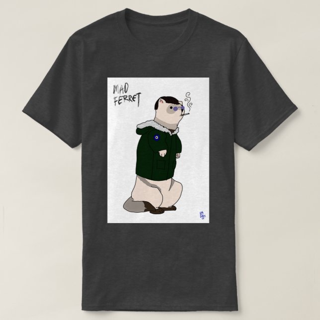 Camiseta MAD FERRET indie (Diseño del anverso)