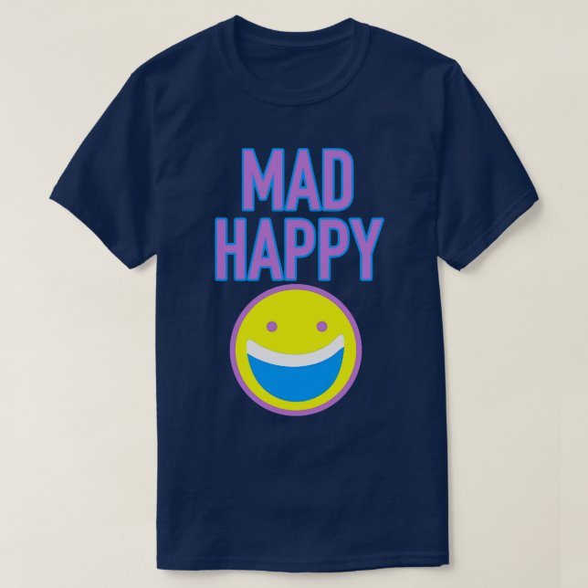 Camiseta Mad Happy (Diseño del anverso)