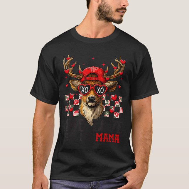 Camiseta Mad Retro Love For My Mama Deer Hunting Happy Vale (Anverso)