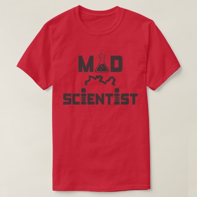 Camiseta Mad Scientist Electric Science Beaker (Diseño del anverso)