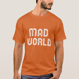 Camiseta Mad World Music Lover Retro Music Boy