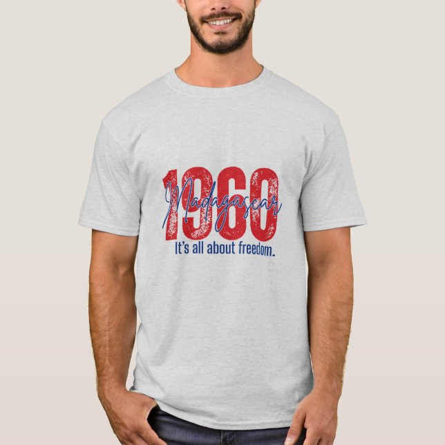 Camiseta Madagascar 1960 Independence Day - Freedom (Anverso)