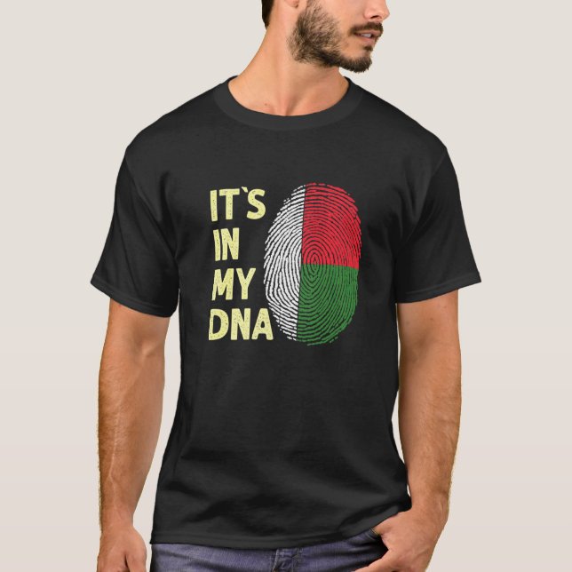 Camiseta Madagascar In My Dna Madagascan Flag Team Madagasc (Anverso)