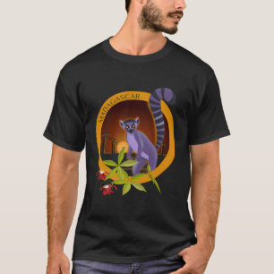 Camiseta Madagascar Lemure Y Baobab Al Azar