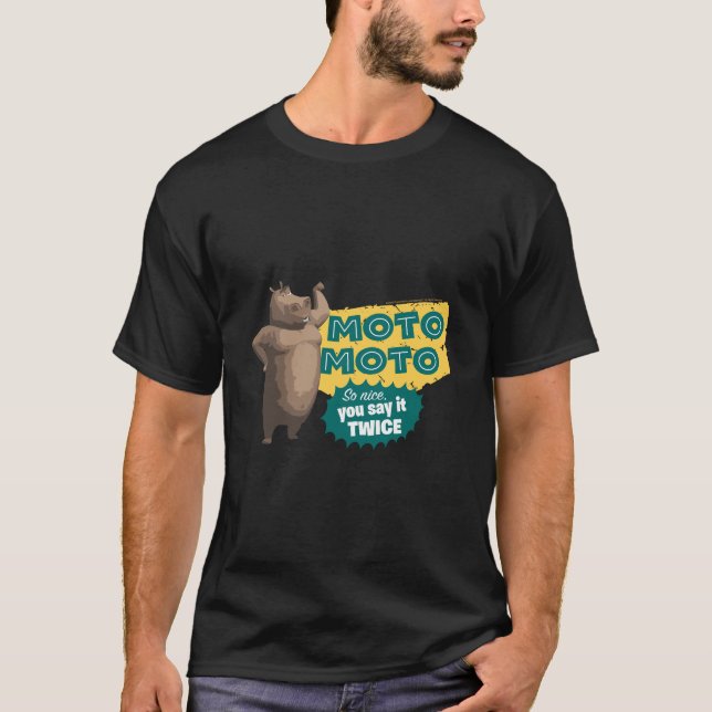 Camiseta Madagascar Moto Moto lo dice dos veces Poster de t (Anverso)