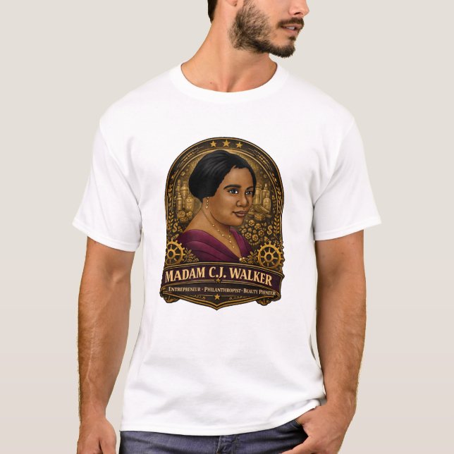 Camiseta Madam C.J. Walker Entrepreneur Tee (Anverso)