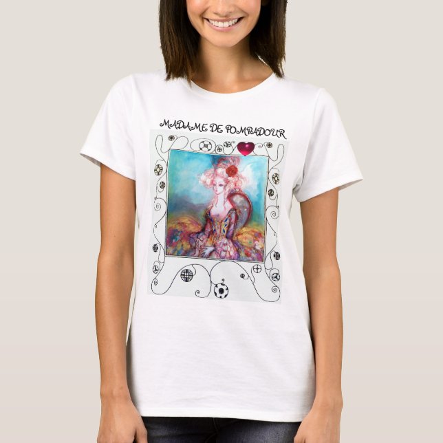 Camiseta MADAME POMPADOUR,Moda Elegante De Belleza (Anverso)