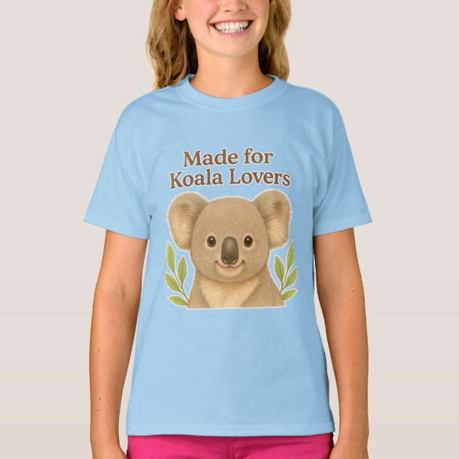 Camiseta Made for Koala Lovers - Cute Wildlife Design for A (Anverso)