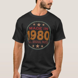 Camiseta Made In 1980 All Original Parts