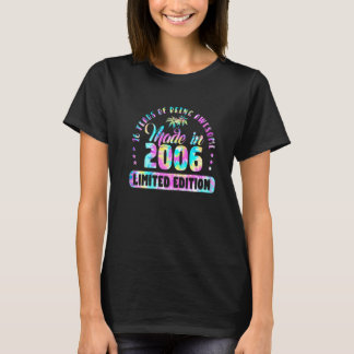 Camiseta Made In 2006 16 Birthday 16 Year Old