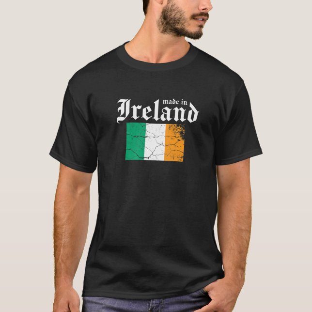 Camiseta Made In Ireland Leprechaun St Paddy Saint Patrick' (Anverso)