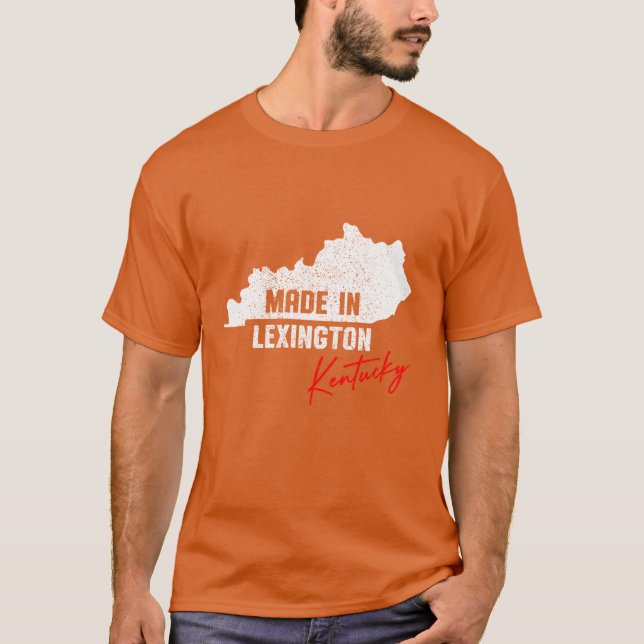 Camiseta Made In Lexington Kentucky Oversized (Anverso)