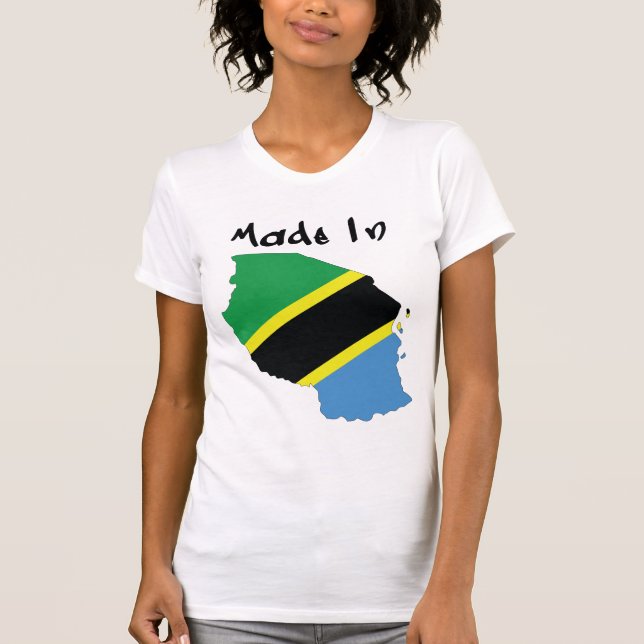 Camiseta Made_In_Tanzania de las mujeres (Anverso)