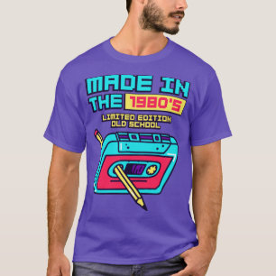 Camiseta Made in the 1980s Retro Cassette Tape