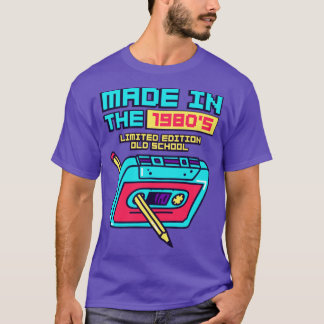 Camiseta Made in the 1980s Retro Cassette Tape