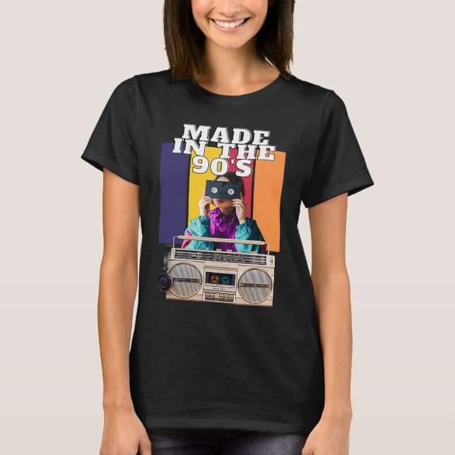 Camiseta Made In The 90's classic Retro 90s baby (Anverso)