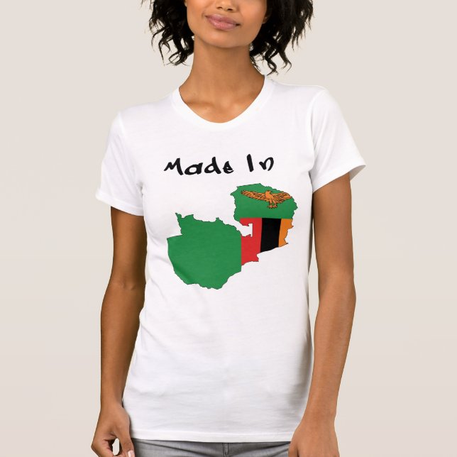 Camiseta Made_In_Zambia de las mujeres (Anverso)