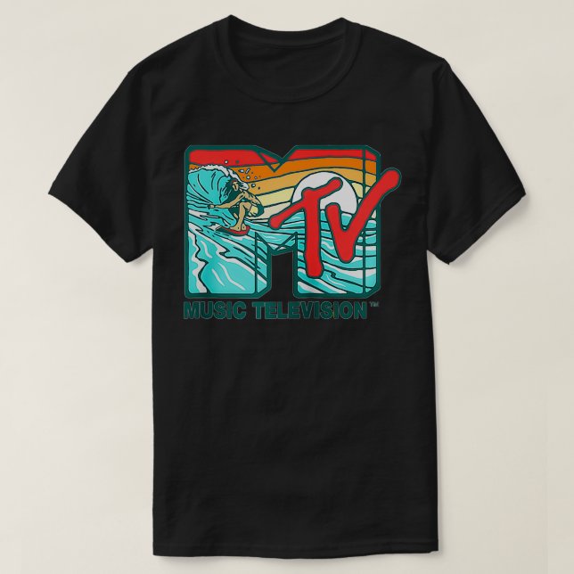 Camiseta Mademark x MTV - MTV Catch a Wave MTV Surfer Logo  (Diseño del anverso)