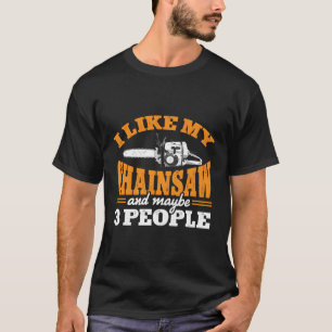 Camiseta Madera Carpintería de leñador tallado en chainsaw