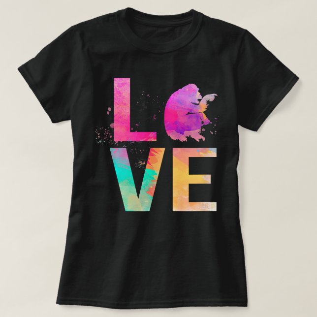 Camiseta Madera chimpancé colorida regalos de chimpancé (Diseño del anverso)