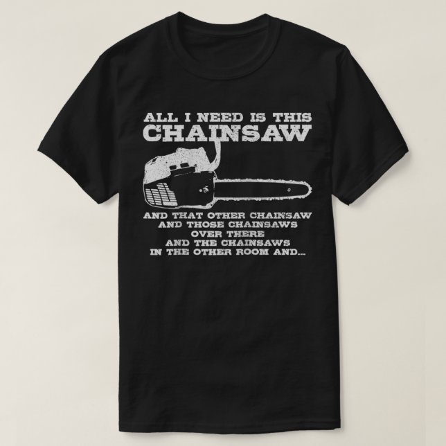 Camiseta Madera cirujana de árboles de leña de chainsaw (Diseño del anverso)