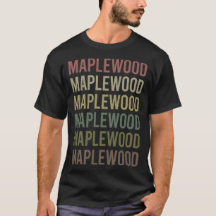Camiseta Madera de colores del texto