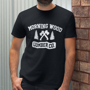 Camiseta Madera de construcción de madera Co. de la mañan