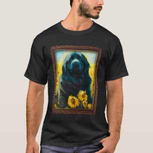 Camiseta Madera de flores de girasol de Newfoundland