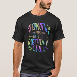 Camiseta Madera de la Chica de cumpleaños Tye Colorful F