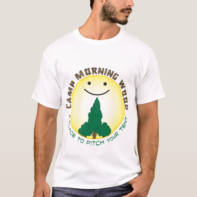 Camiseta Madera de la mañana del campo (Anverso)