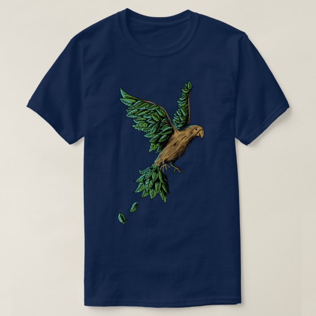 Camiseta Madera de pájaro (Diseño del anverso)