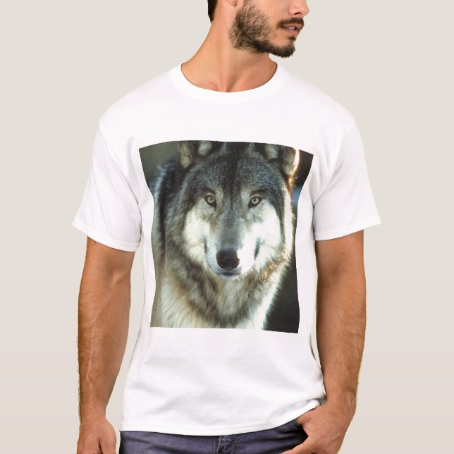 Camiseta Madera-Lobo de JungleWalk.com (Anverso)