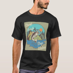Camiseta Madera oscura y agua profunda fuera de los atletas