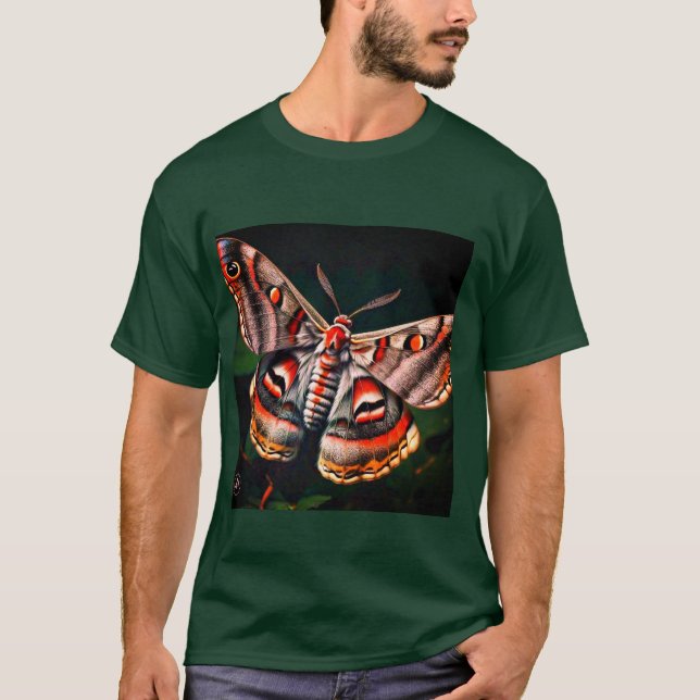 Camiseta Madera vibrante en patrones oníricos (Anverso)