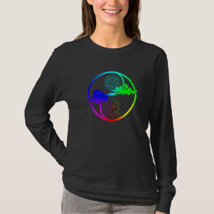 Camiseta Madera Y Sol Om Árbol De La Vida Budista Mandala Y