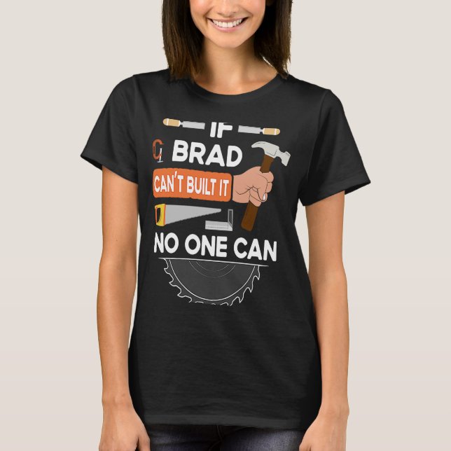Camiseta maderera de carpintería para Brad (Anverso)