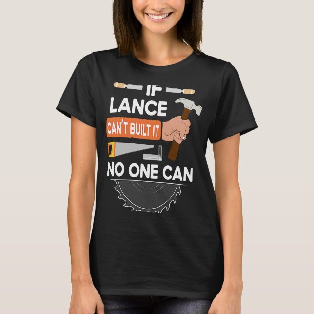 Camiseta maderera de carpintero para Lance (Anverso)