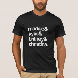 Camiseta Madge Kylie Britney y Christina