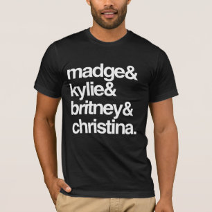 Camiseta Madge Kylie Britney y Christina
