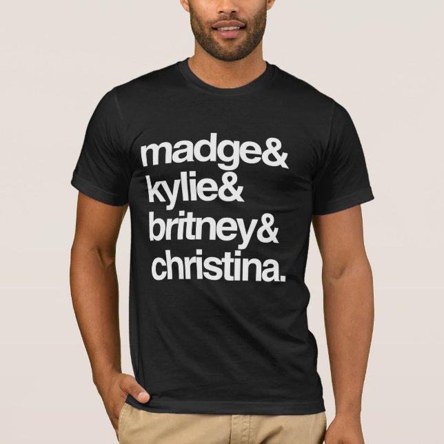 Camiseta Madge Kylie Britney y Christina (Anverso)