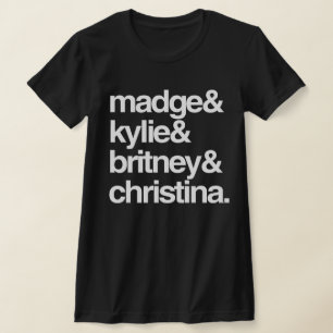 Camiseta Madge Kylie Britney y Christina