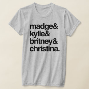 Camiseta Madge Kylie Britney y Christina