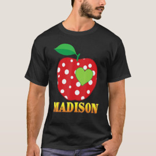 Camiseta Madison Escuela Amor Vuelta al Cole Niño Niño Estu